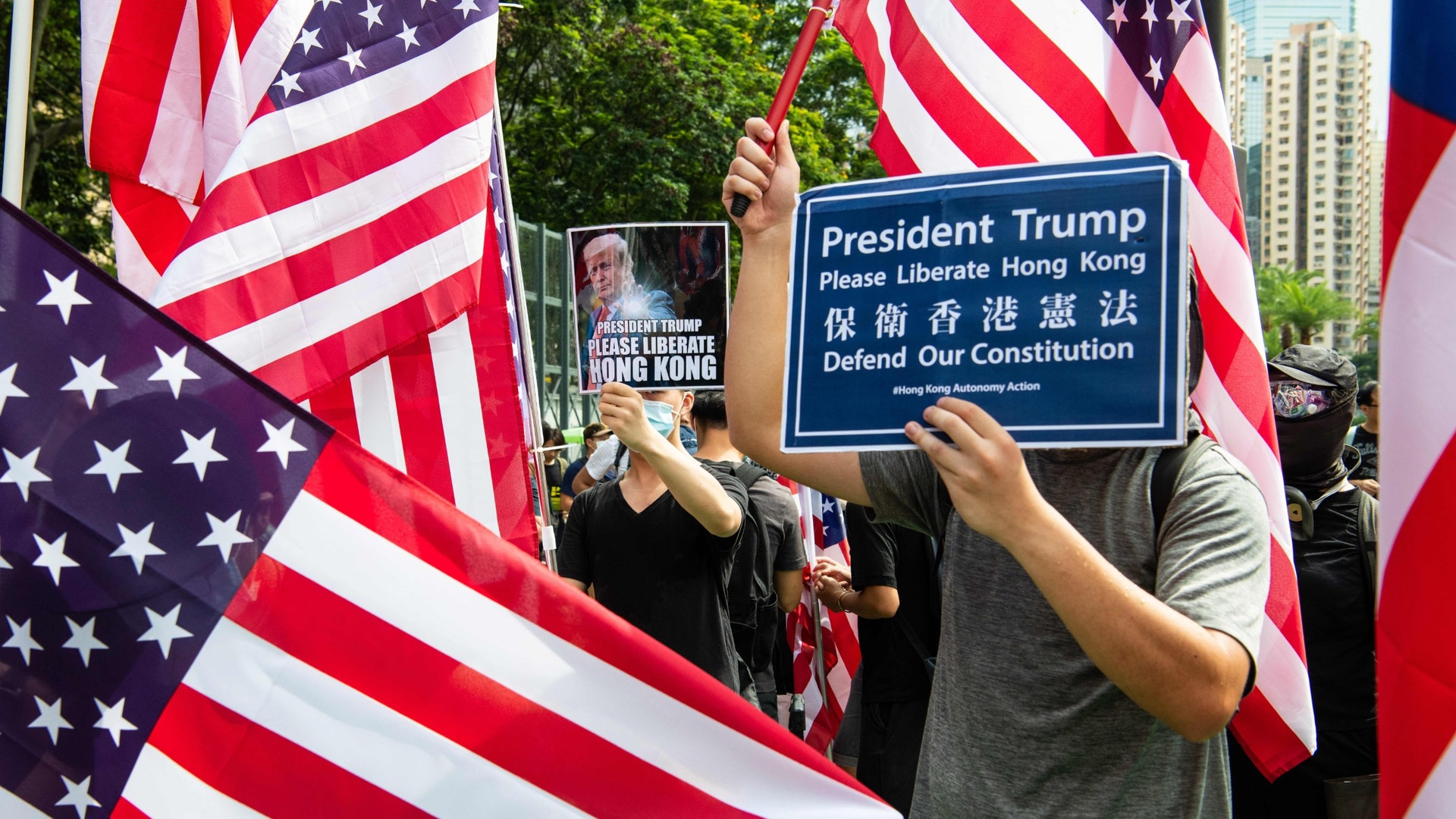 trump hong kong china
