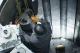 Worker assembling components inside a nuclear microreactor during construction