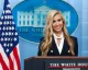 White House press secretary at the podium