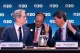 US Treasury and Federal Reserve officials confer at a G20 finance meeting